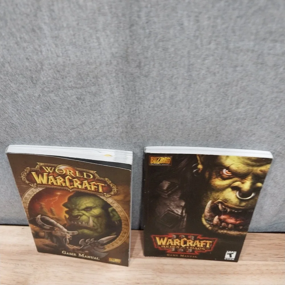 Blizzard Warcraft Game Manual Lot PC Gaming Lore Guides
